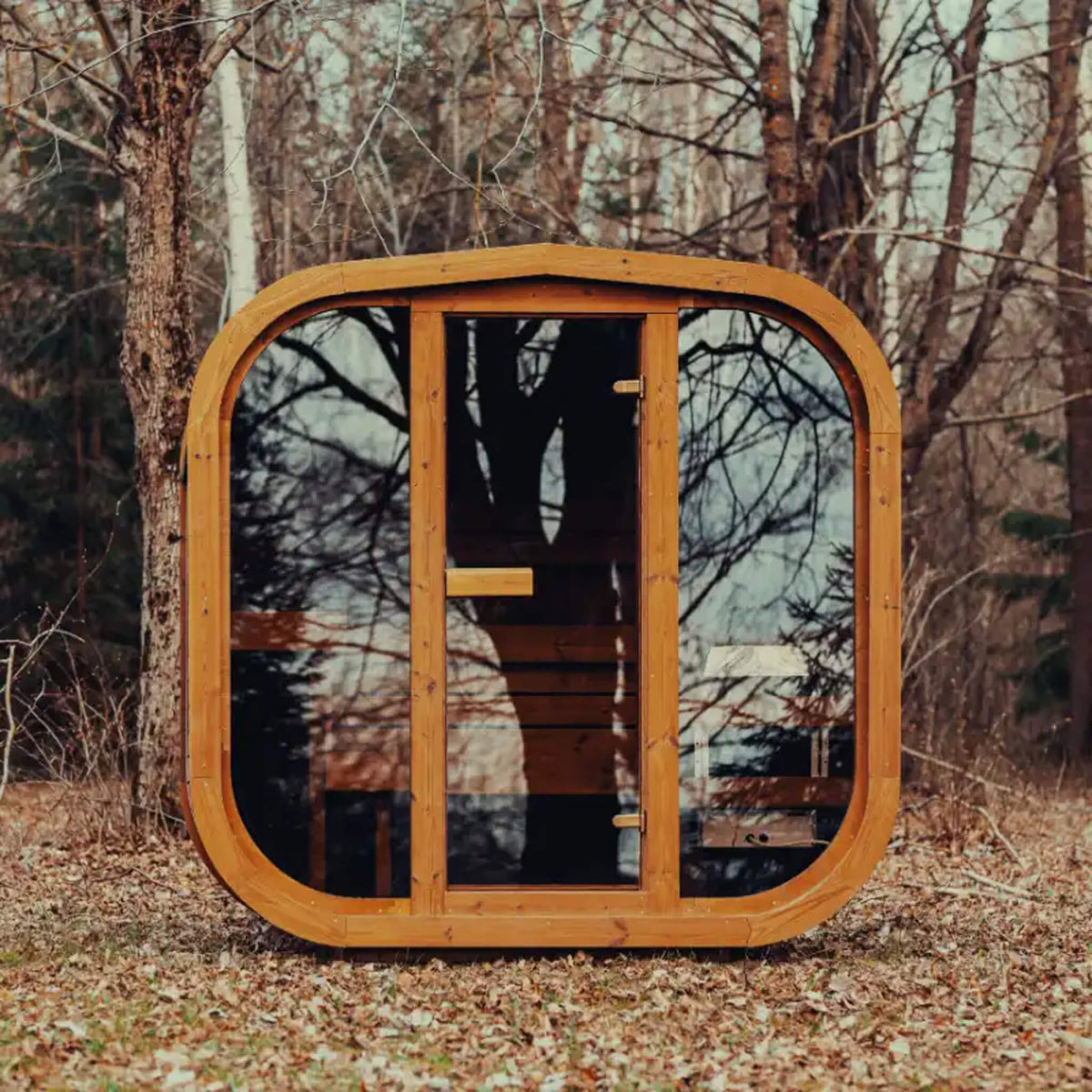 4-Person ThermoWood Cube Sauna