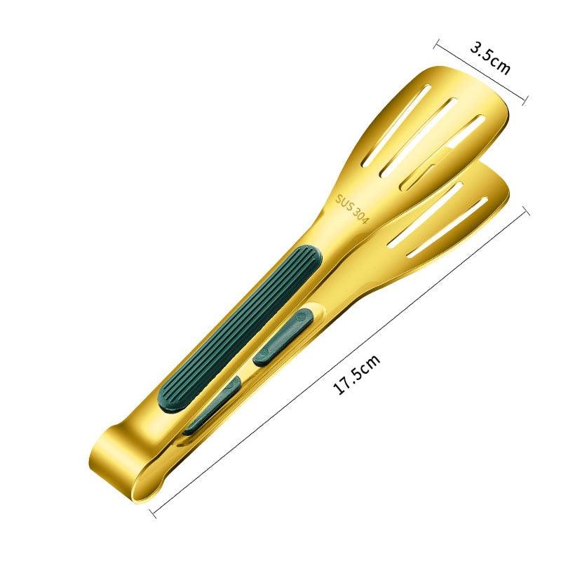 304 Stainless Steel Kitchen Tongs with Non-Slip Silicone Handles