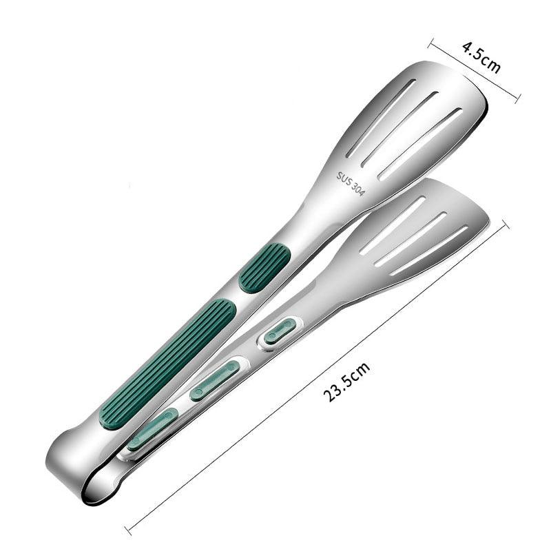 304 Stainless Steel Kitchen Tongs with Non-Slip Silicone Handles