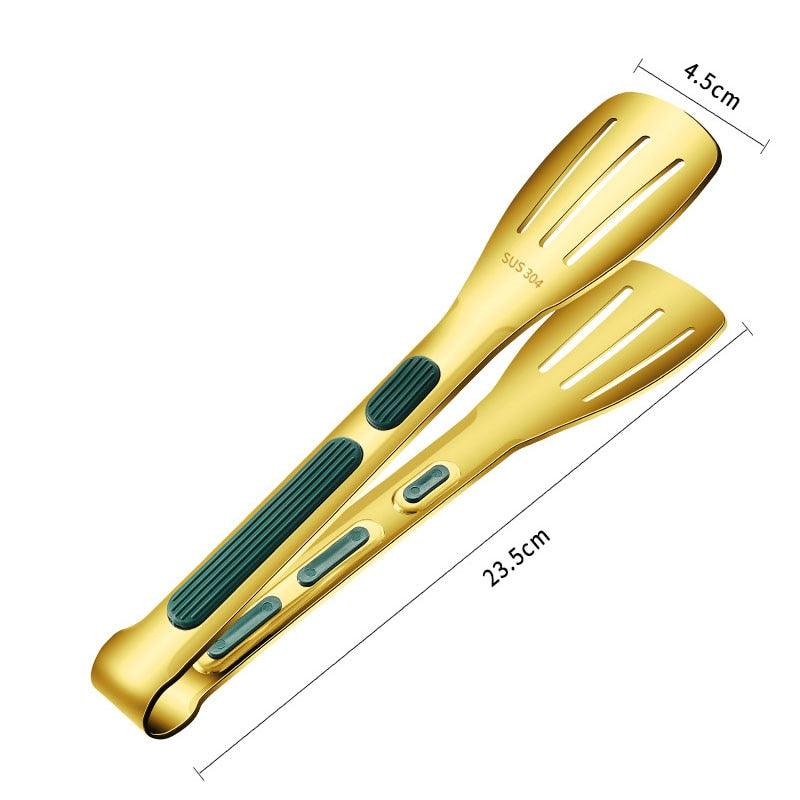304 Stainless Steel Kitchen Tongs with Non-Slip Silicone Handles