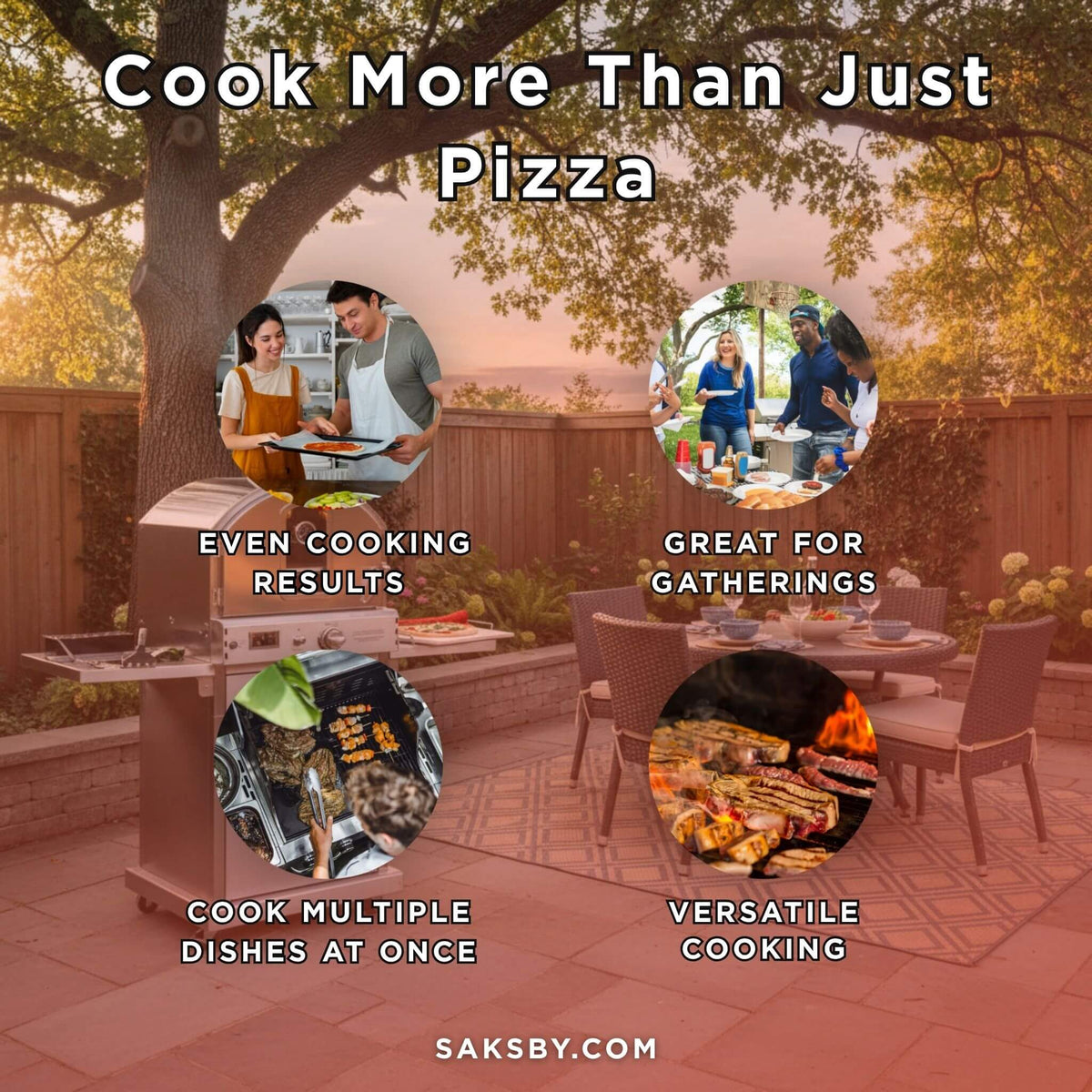 Summerset 60-Inch Outdoor Freestanding Gas Pizza Oven